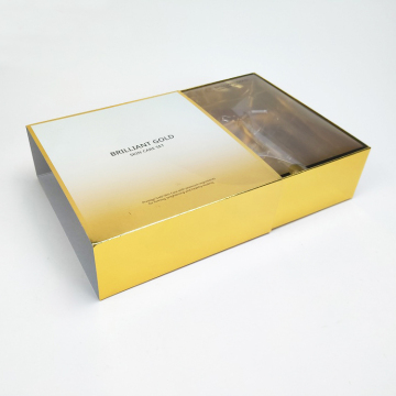 Luxury Gold Skincare Set Box Packaging With Sleeve