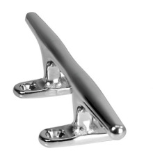Marine hardware hollow base cleat