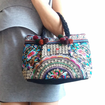 Boho Ethnic Chic Handbag Vintage Embroidered Tribal Bags Young Ladies Handbags