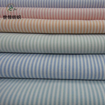 Fashion colorful stripe yarn dyed combed oxford fabric