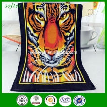 Tigers printing beach towel