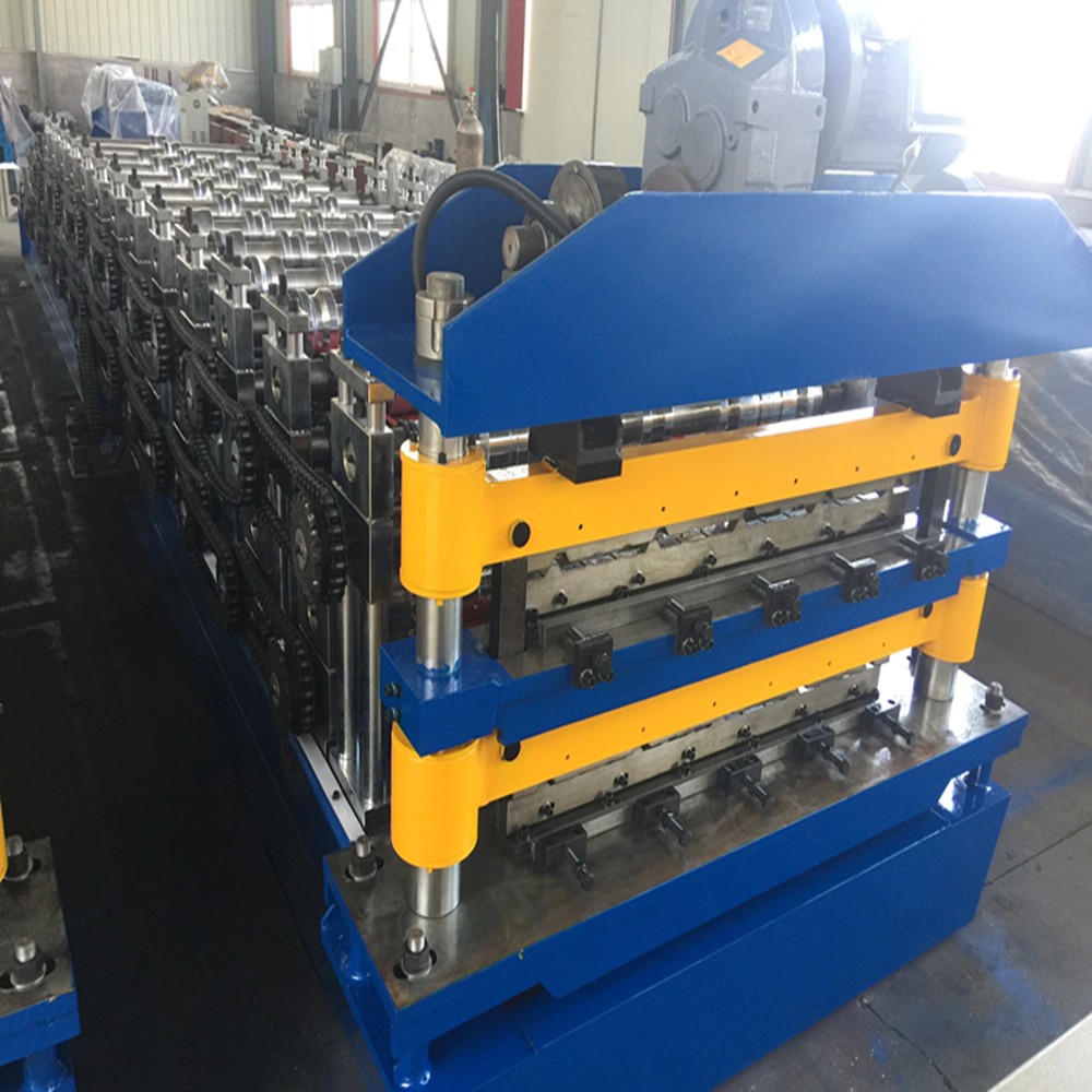 Steel double layer roll forming machine