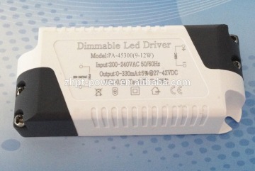 Dimmable Constant current LED driver for 300mA 12W