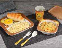 Bamboo Dinnerware Plate Set of 5