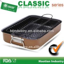 Aluminum non stick oven pan with roaster