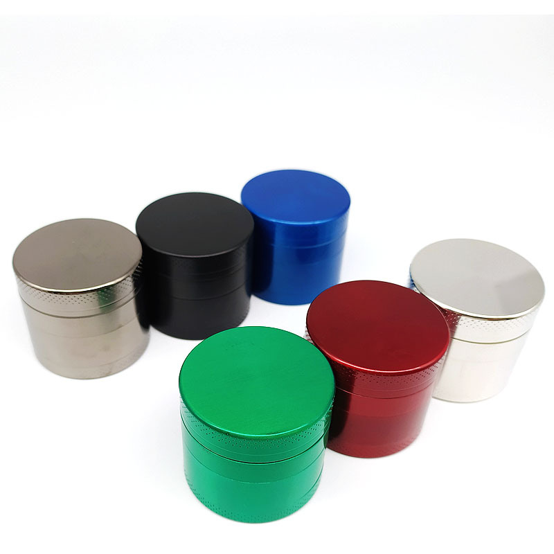 Custom Logo New 4 Layers 40 50 55 63mm Alloy Metal Herbal Tobacco Herb Grinder Weed Smoke Grinders Smoking Pipe Grinders