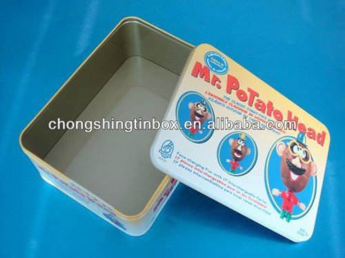 Food grade tin cookies container,custom design