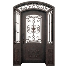 Custom Front Door Entrance Wrought Iron Security Door