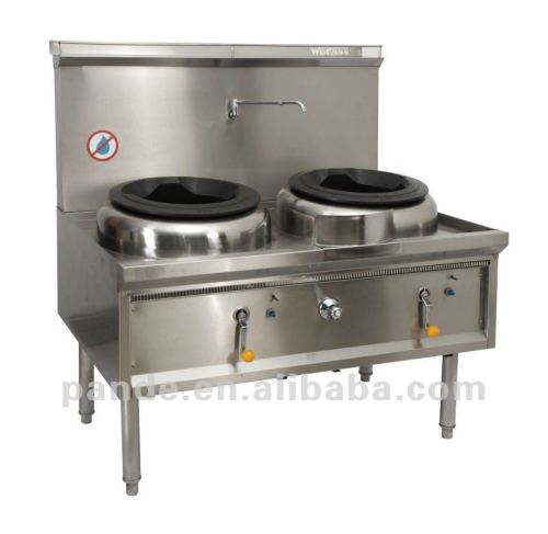 Restaurant kitchen stainless steel chinese wok range