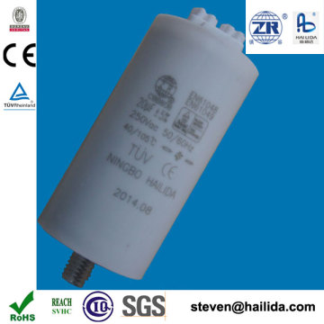 20uf 250vac run capacitor 50/60hz metallized polypropylene mfd