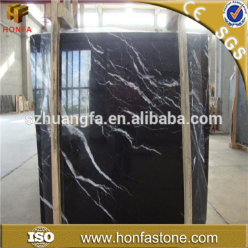 China factory natural stone polished taurus black marble