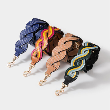 European Style Wide Leather Handbag Belt with Shoulder Straps