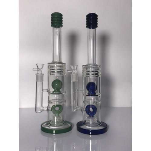 Fancy Perc Straight Glass Smoking Water Pipes