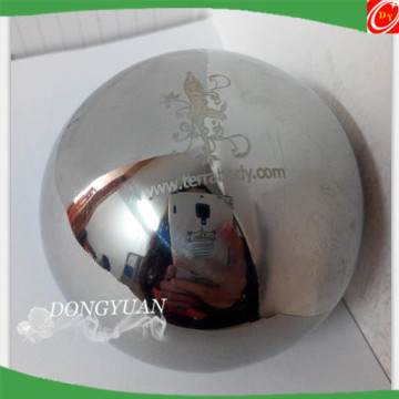 inox steel ball with logo, stainless steel orbs for garden decoration