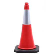 PE Traffic Cone with Rubber Base, 75cm H75 Road Cone