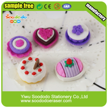 New Arrival Various Mini Cake Food Shaped Erasers At Target