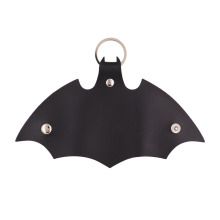 Leather Bat Key Case - Designer Gift for Key Chain and Pouch