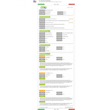 US Import B/L data for LED Module