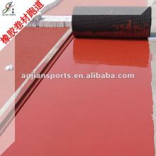 Prefabricated rubber running track