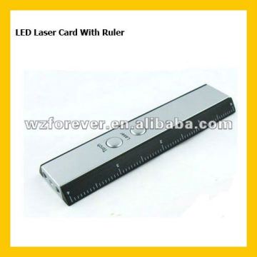 Torch Card With Laser Pointer/Ruler