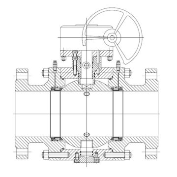 Acero soportada válvula de bola