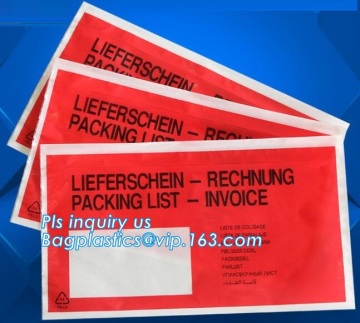 packing list envelope for courier bags, Custom Printed White Kraft Paper Envelope, opaque packing list envelopes