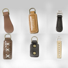 Leather puller for zipper slider