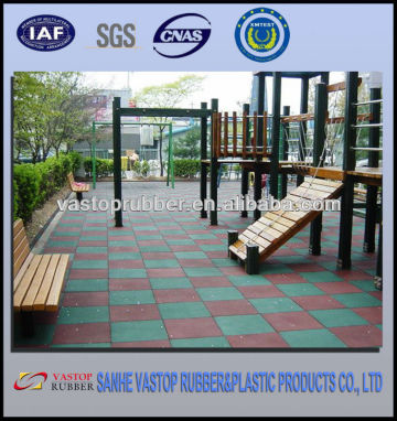 outdoor playground rubber floor tiles in garden                        
                                                Quality Choice