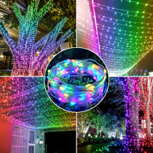 Outdoor Indoor Waterproof LED String Lights 8 Modes Twinkle Fairy Xmas Light