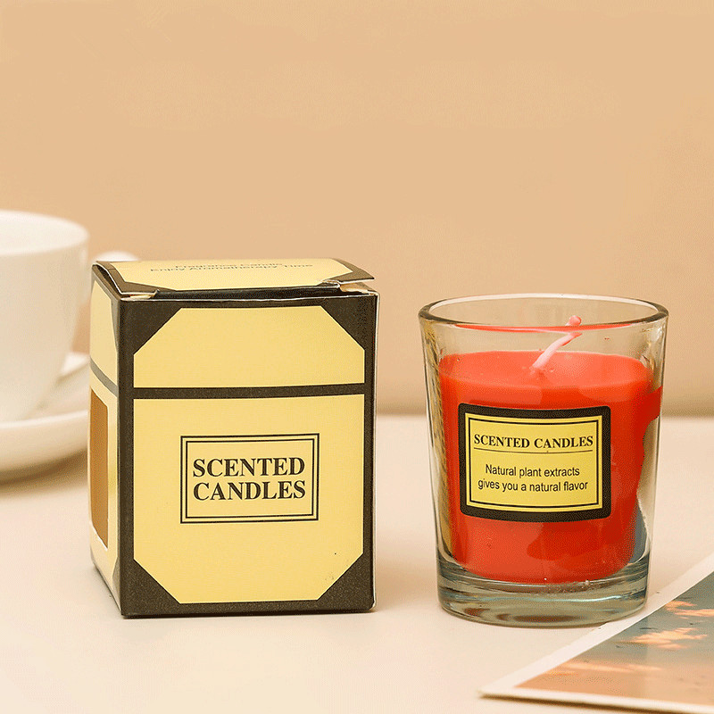 Міні -празрыстая шкляная слоічка духмяная свечка