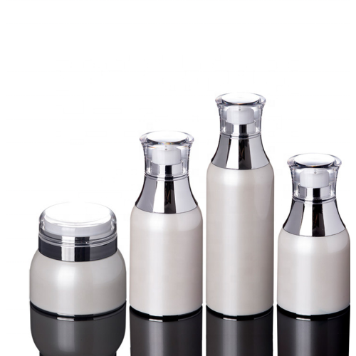 High-grade Korean Pearl White Acrylic Airless Bottles