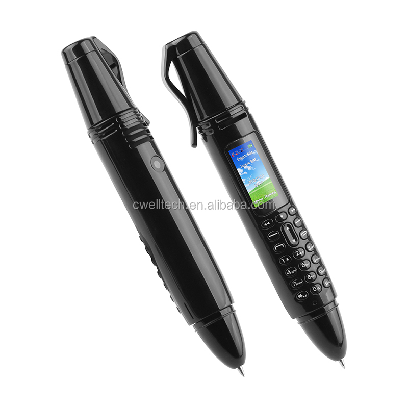 UNIWA AK007 Dual SIM 0.96 Inch Screen BT Dialer Camera and Voice Recorder Magic Voice GSM Pen Shaped Mobile Phone