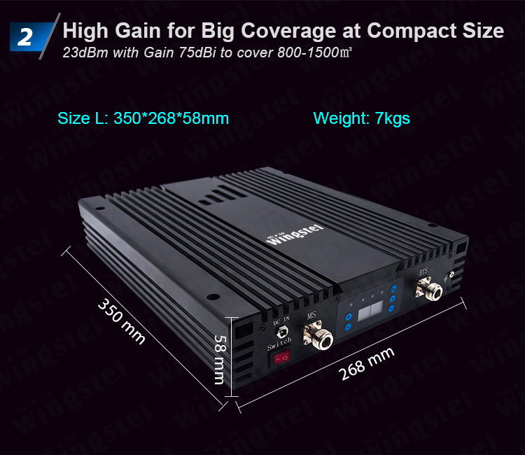 Tri Band Mobile Signal Booster 900 1800 2100 Mhz