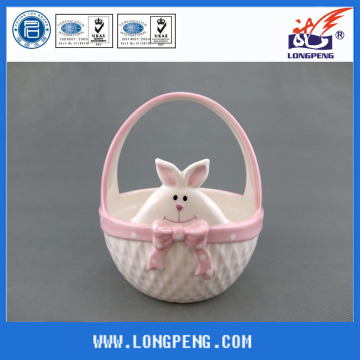 Ceramic Decoration for Easter Storage Baskets
