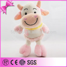 stuffed cute happy cow toy mascot for promotional gift