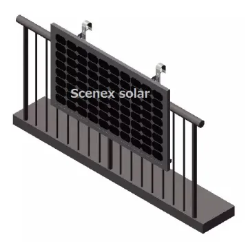 Universal Solar PV Mount: Easy Installation Balcony Railing Solar Panel Holder