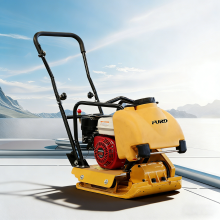 Vibratory asphalt soil plate compactor for road construction