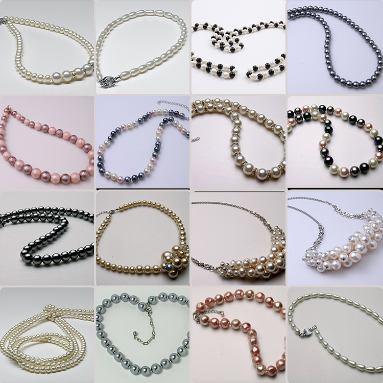 High End Fashion Jewelry Pearl Necklace Set Wholesale