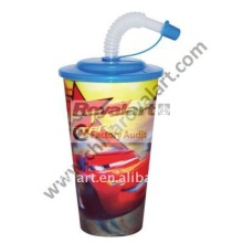 cartoon straw cup