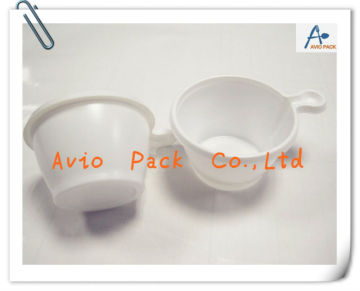 disposable plastic coffee cup