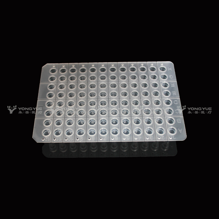 0.1ml 96-Well Pcr Plate tanpa skirt telus