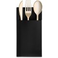 Cloth Like Dinner Napkins with Built-in Flatware Pocket