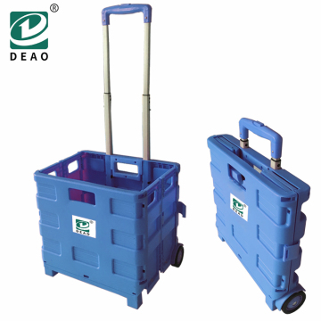 Assembly Trolley Shopping Trolley Cart on Wheels Foldable Trolley