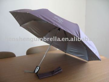 three section auto open close umbrella