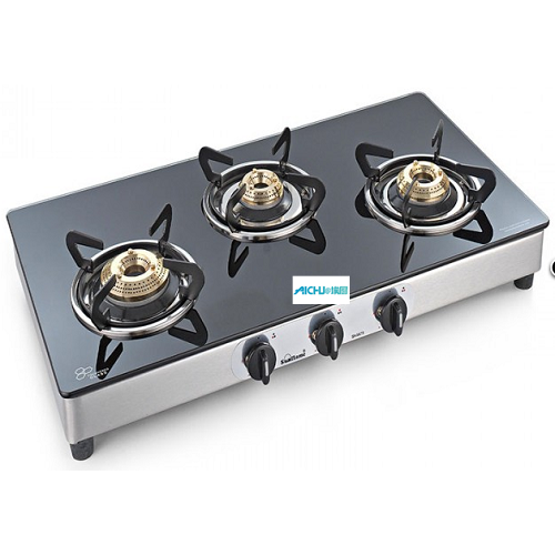 Cooktop em vidro temperado para queimador Shakti GT 3