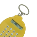 Calculatrice à forme de pomme Mini Pocket de 8 chiffres avec porte-clés