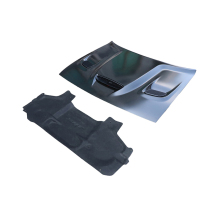 2015 Hellcat Style Aluminum Hood & Front Bumper Accessories for Challenger 2015-2021