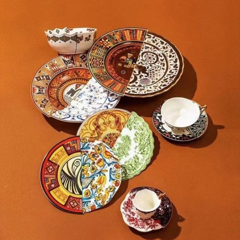 Elegant Fusion Tableware: Eastern Grace Meets Western Opulence