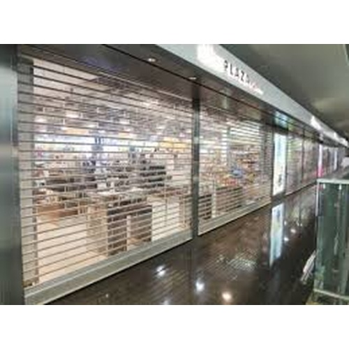 Pintu Vertical PC Transparent Commercial Shutter Door