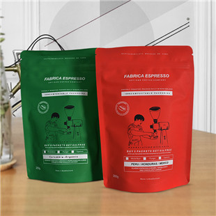 Custom printed zipper coffee bags